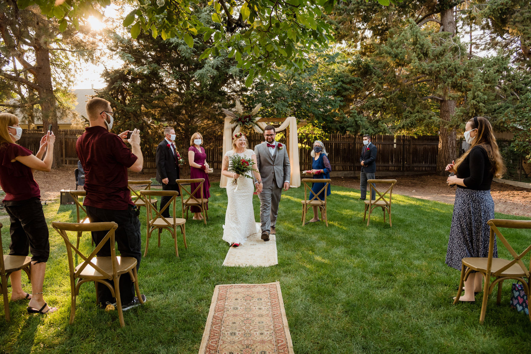 Kelly & Darius Backyard Wedding